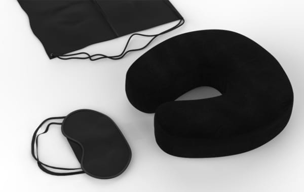 Black Travel Pillow