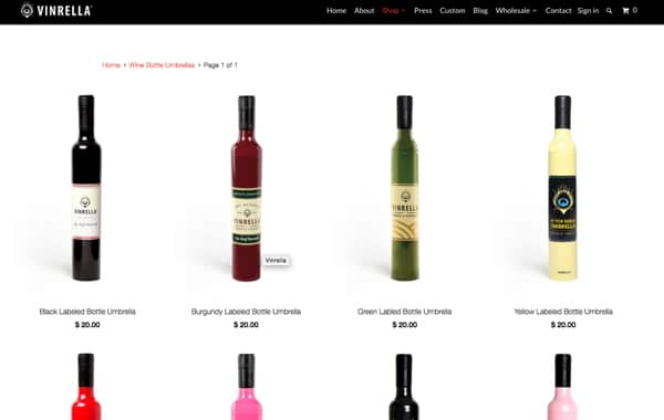 Vinrella Website