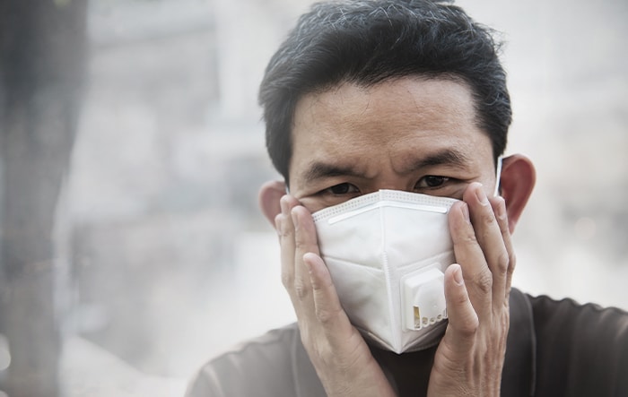 Man Sensitive to Air Pollution
